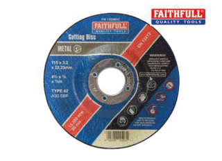 Faithfull Stone Cutting Disc 3.2x22x115mm
