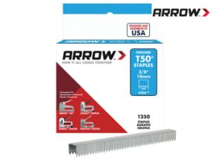 Arrow 506 Staples T50 10mm (3/8in) (Box 1250)