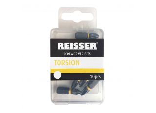 Reisser Impact Torsion Screwdriver Bits Tic-Tac Box (25 Pcs) PZ2x25mm