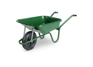 Walsall Builders Construction Wheelbarrow Green 90L