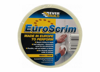 Everbuild EuroScrim Drywall Scrim Self Adhesive Joint Tape 48mmx90m