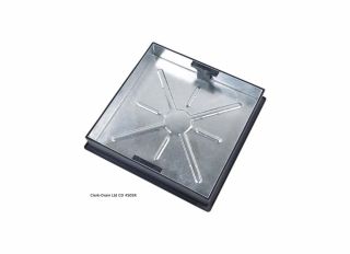Clark-Drain Recessed Cover & Frame 10T GPW 580mm Square CD 450SR 80mm