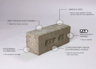Concrete Padstone 215x140x102mm PAD01