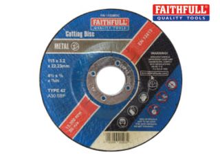 Faithfull Stone Cutting Disc 3.2x22x115mm