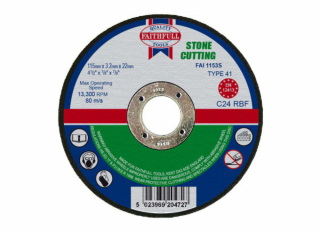 Faithfull Stone Cutting Disc 3.2x22x230mm