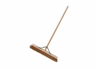 Soft Coco Platform Broom 24in w/ Handle And Stay