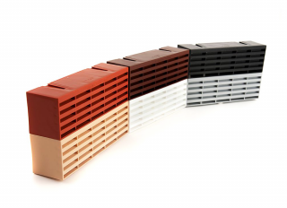 Timloc Plastic Air Brick Black 215x75mm (9x3in)