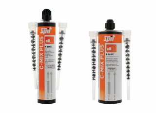 Spit C-Mix Plus Grey Polyester Resin 300ml with 2 Nozzles