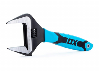Ox Pro Adjustable Wrench Extra Wide Jaw 250mm (10in)