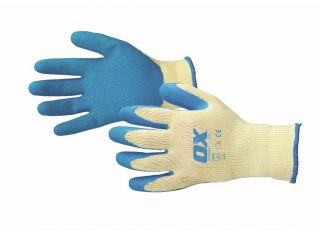 Ox Pro Latex Grip Gloves Size 9 Large