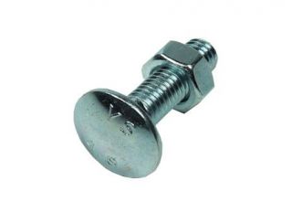 Cup Square Hex Bolt & Nut M10x100mm (Pack 5)